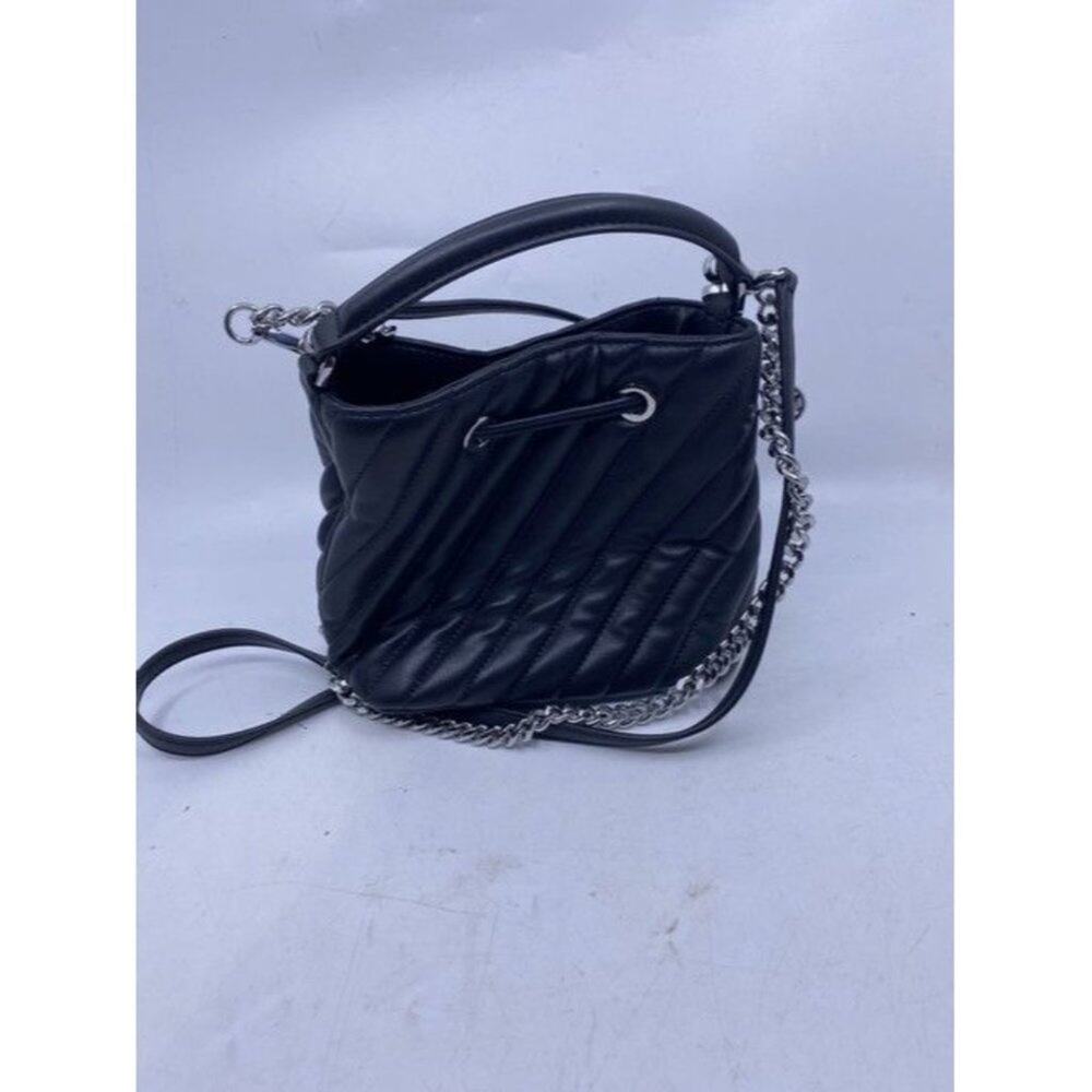 Michael Kors Suri Small Vegan Black Faux Leather Cross Body Bag - Picture 2 of 8